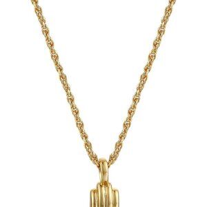 Dainty Layered Choker Necklace 18k gold Plated Y Pendant Necklace Multilayer Bar